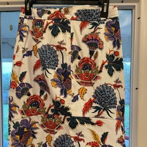 J Crew Woven Floral Tulip Skirt NWT Size 4
